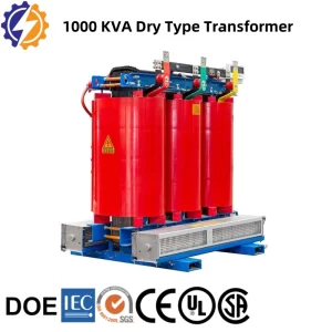 1000 kVA three-phase dry type transformer manufactured by Yongxing Transformer.