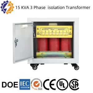 High-performance 15 kVA 3-phase step-up/down isolation transformer manufactured by Yongxing Transformer in China