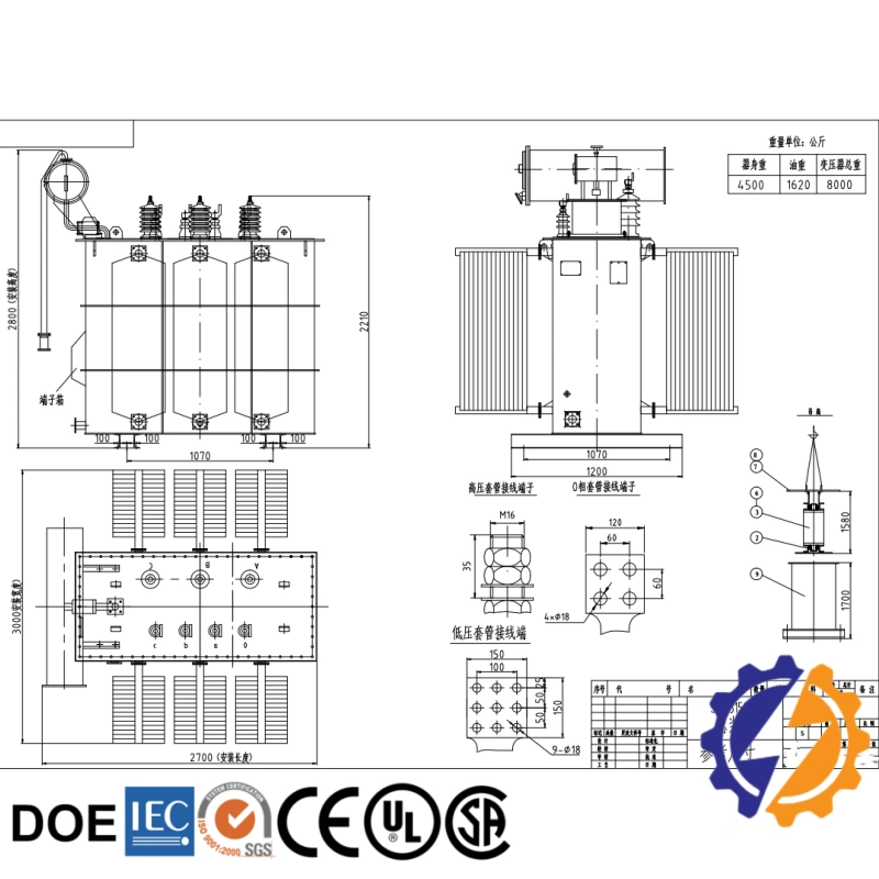 1500 KVA 35KV Electrical Substation Transformer China Suppliers Wholesale Yongxing Transformer4