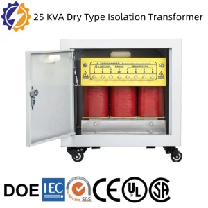 25 KVA dry type isolation transformer from Yongxing Transformer's manufacturer factory, designed for efficiency and reliability.