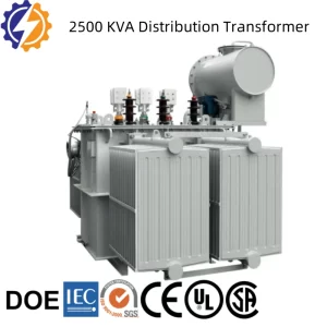 Certified 2500 KVA distribution transformer supplier with CE, UL, GOST, DOE approvals. 11-35kV models, factory wholesale, Yongxing Transformer.