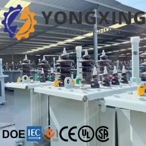 State-of-the-art factory for manufacturing 34.5 kV 5000 kVA three-phase distribution transformers by Yongxing Transformer