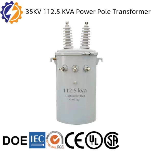 35 kV 112.5 kVA power pole transformer, wholesale by Yongxing Transformer