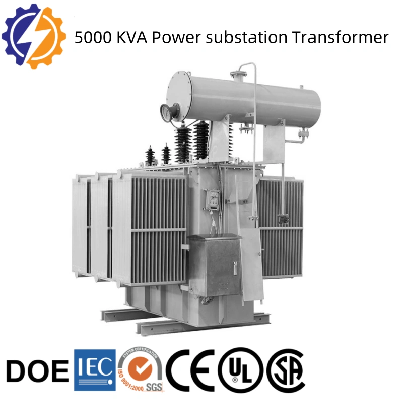 Factory-customized 5000 kVA power transformer for substation applications by Yongxing Transformer.